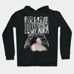 Funny phrase with funny cat. Hoodie